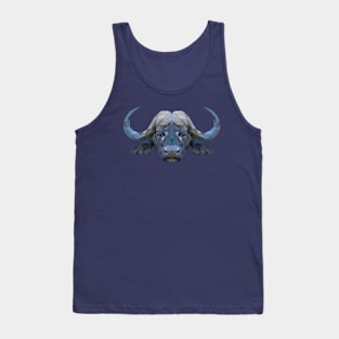 African buffalo Low Poly Art Tank Top